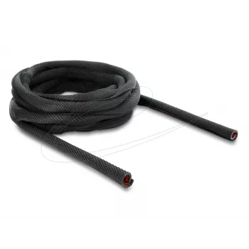Cable protection sleeve self-closing double-layer DELOCK 5 m × 16 mm, black