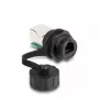 DeLOCK Cable Connector RJ12 jack to RJ12 jack IP68 waterproof black