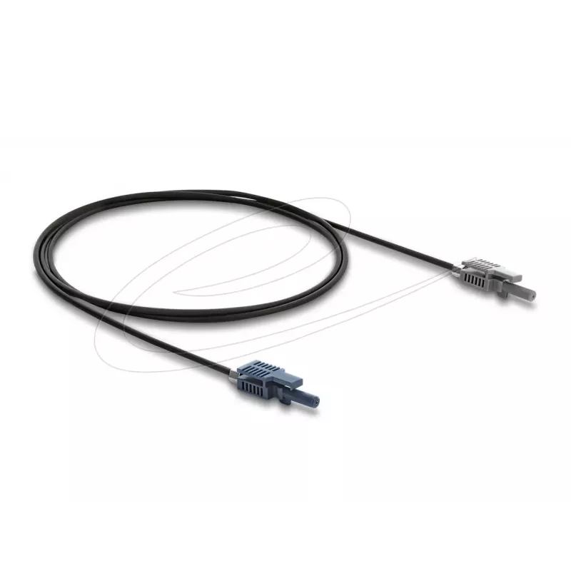 DELOCK fibre optic adapter 90998 multi-mode POF cable 100 cm black/grey