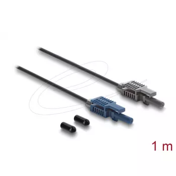 DELOCK fibre optic adapter 90998 multi-mode POF cable 100 cm black/grey