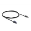 Fibre optic adapter cable DELOCK 90999 multi-mode POF 2 m black/grey