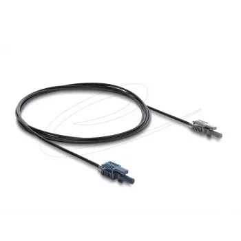 Fibre optic adapter cable DELOCK 90999 multi-mode POF 2 m black/grey