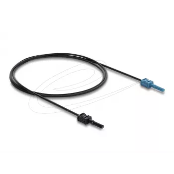 Fibre optic adapter DELOCK 91023 multi-mode, plastic POF cable 1.0 m, black/blue