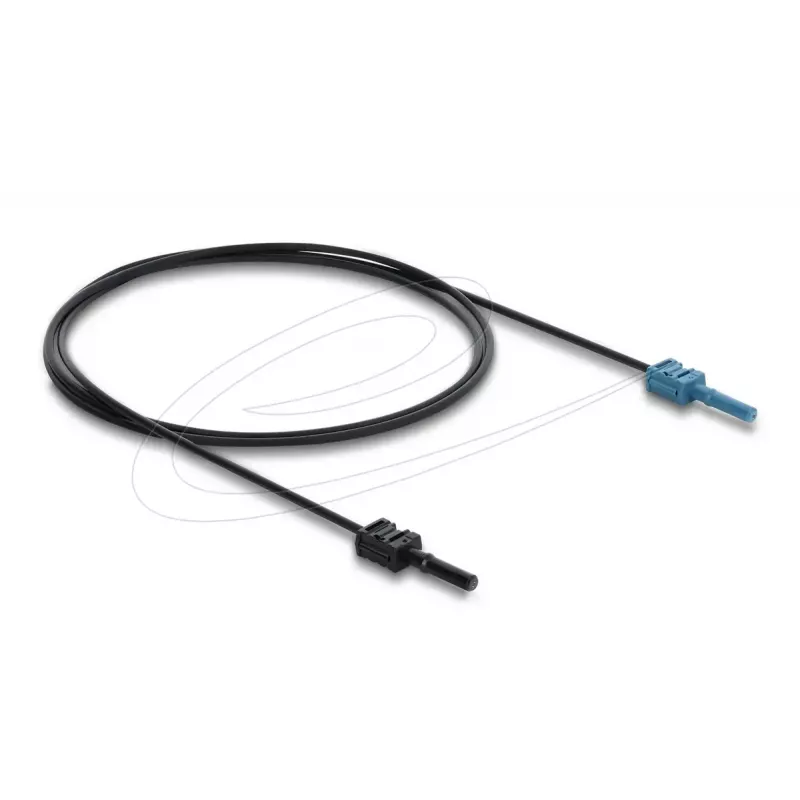 Fibre optic adapter DELOCK 91023 multi-mode, plastic POF cable 1.0 m, black/blue