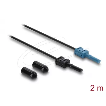 Fibre optic adapter cable DELOCK 91024 multi-mode 2 m, black/blue, 1 pc