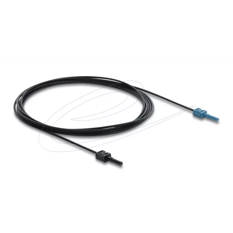 Fibre optic adapter cable DELOCK 91026, multi-mode POF, 3 m, black/blue, 1 pc