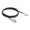Fibre optic adapter cable DELOCK 91028 multi-mode, 2 m, black/grey