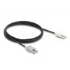Fiber optic adapter cable DELOCK 91030, multi-mode POF, 3 m, black/grey