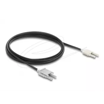 Fiber optic adapter cable DELOCK 91030, multi-mode POF, 3 m, black/grey