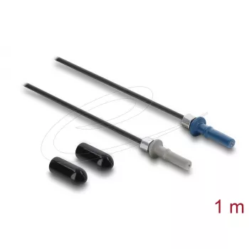 Fibre optic adapter DELOCK 91031 — multimode, 1.0 m cable, black/grey/blue, 1 pc