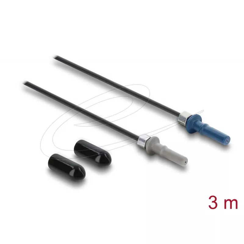Fibre optic adapter cable DELOCK 91035 multi-mode 3 m, black/grey/blue, 1 pc