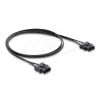 Fiber optic patch cable DELOCK 91045 POF plastic ST to ST 1 m black