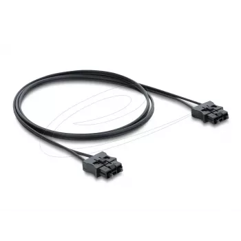 Fiber optic patch cable DELOCK 91045 POF plastic ST to ST 1 m black