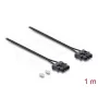 Fiber optic patch cable DELOCK 91045 POF plastic ST to ST 1 m black