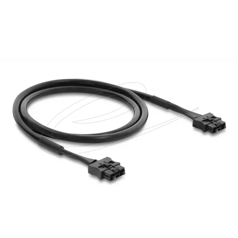 DELOCK Fiber Optic POF Plastic Servo Patch Cable ST to ST 1 m, black