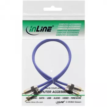 InLine Premium RCA Audio Cable 2x RCA male / male gold plated 2m