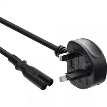 InLine power cable mains male England / Euro 8 female, 1.8m, 1.8 m, BS 1363, C7 coupler, 250 V, 2.5 A