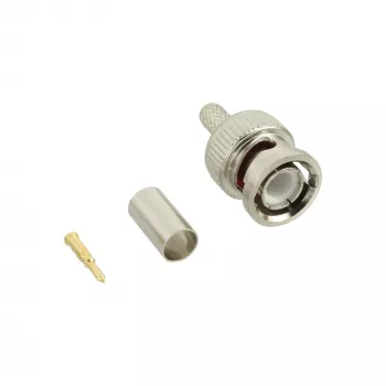 InLine BNC Crimping Plug for RG59 Video Cable, Bronze, 7 g, 70 mm, 123 mm, 15 mm, 9 g