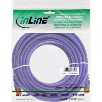 InLine Patch Cable S/FTP PiMF Cat.6 250MHz PVC copper purple 7.5m