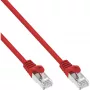 InLine Patch Cable F/UTP Cat.5e red 3m, 3 m, Cat5e, F/UTP (FTP), RJ-45, RJ-45, Red
