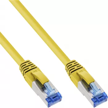 InLine Patch Cable S/FTP PiMF Cat.6A halogen free 500MHz yellow 10m