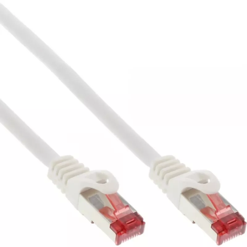 InLine Patch Cable S/FTP PiMF Cat.6 250MHz PVC copper white 30m