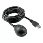 InLine USB 3.2 Gen.1 Cable USB Type A M / A F + Power, with Stand, black, 2m