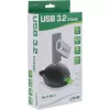 InLine USB 3.2 Gen.1 Cable USB Type A M / A F + Power, with Stand, black, 2m