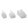 InLine Crimping Plug 6P6C RJ12 for flat Cable, 100 pcs., RJ-12, Transparent, White, Plastic, 88 g, 9.7 mm, 100 pc(s)