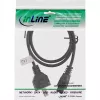 InLine power cable Type F German / “Mickey Mouse” notebook plug black 1m