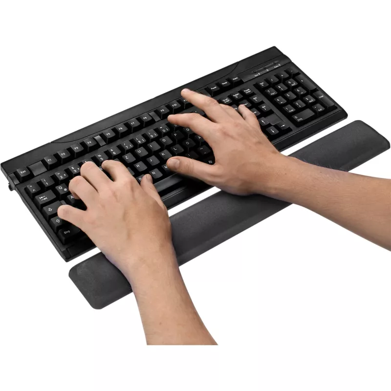 InLine Keyboard with gel wrist rest, black, 464x60x23mm