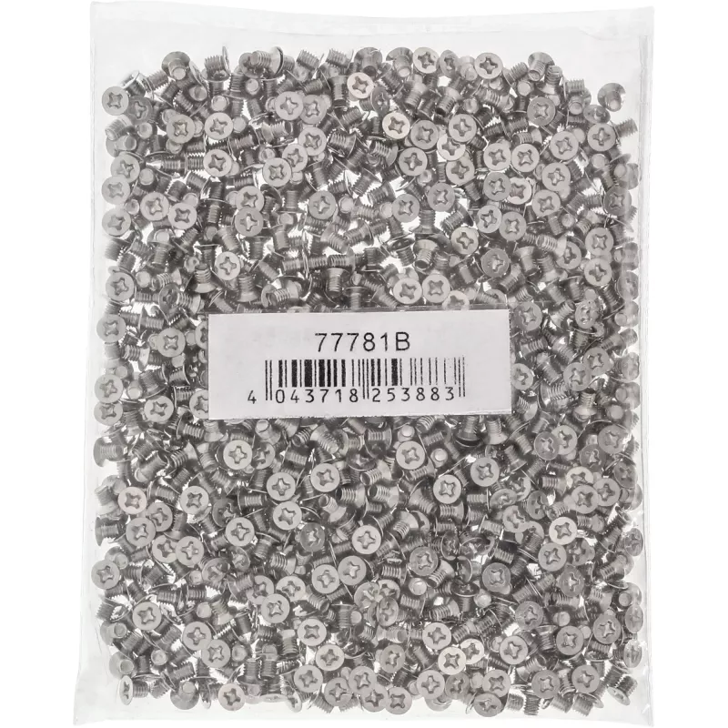 InLine Screw for 3.5 inch HDD/SSD, 3mm, flat head, silver 1000pcs. pack