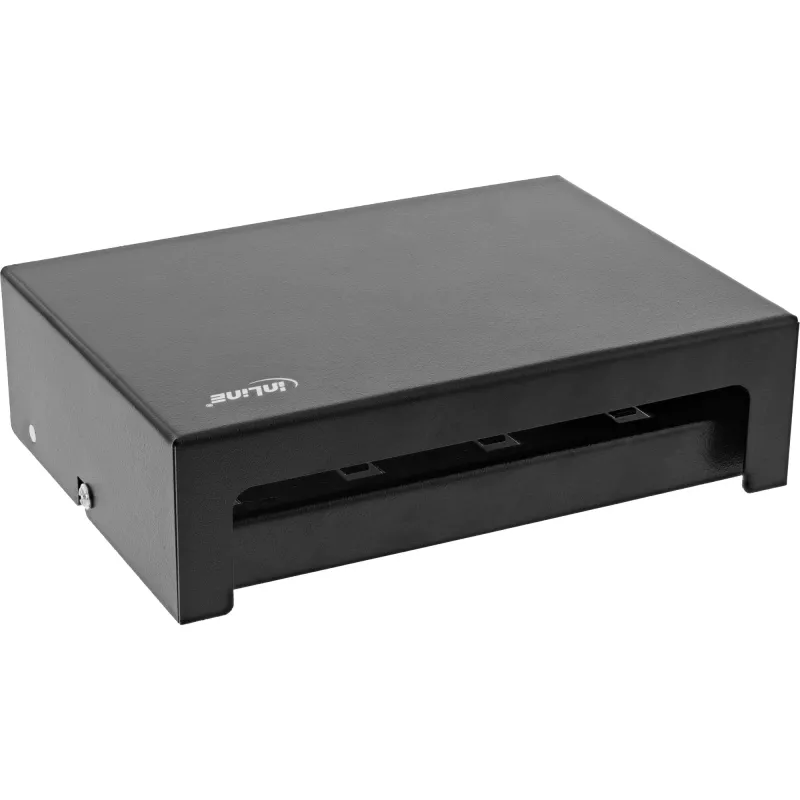 InLine Desktop Consolidation Point Box 8x Keystone RJ45, metal, black RAL9005