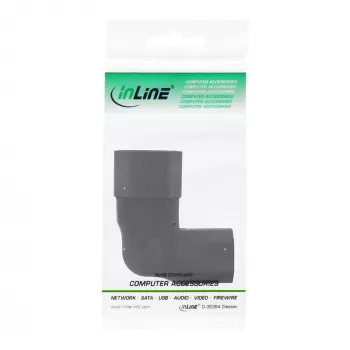 InLine Power supply adapter IEC 60320 C14/C13, left/right angled, 3pin IEC dev.