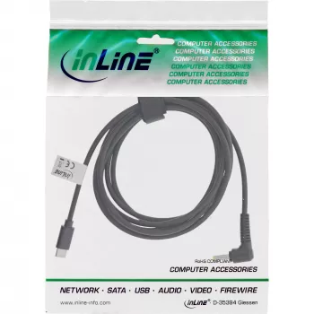 InLine USB-C to BenQ/ASUS Notebook (round/small) charging cable, 2m