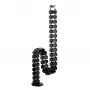 InLine Cable duct flexible for height-adjustable tables, 4 chambers, black
