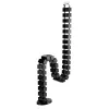 InLine Cable duct flexible for height-adjustable tables, 4 chambers, black