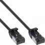InLine Patch cable slim, U/FTP, Cat.8.1, TPE halogen-free, black 3m