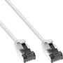 InLine Patch cable slim, U/FTP, Cat.8.1, TPE halogen-free, white 5m