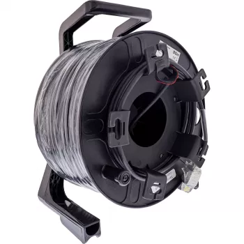 InLine Network cable reel IP67 Outdoor PUR Harting, Cat.6A S/FTP, 90m