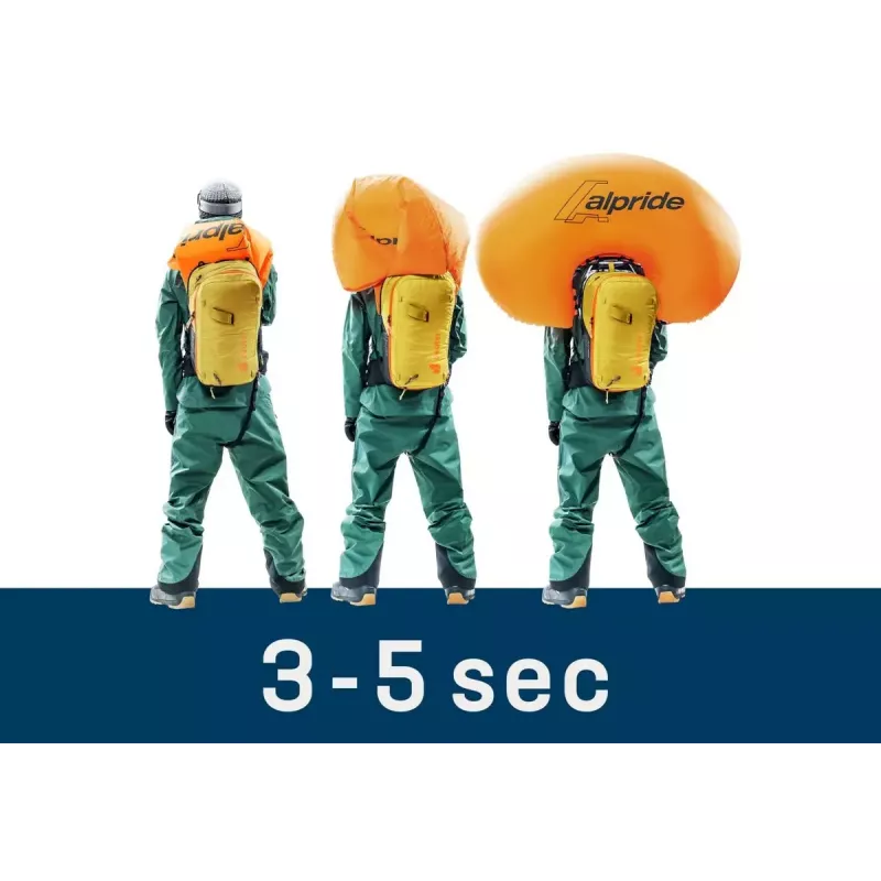Avalanche rucksack DEUTER Alproof Lite 22 – 22 L, turmeric/black, lightweight, durable