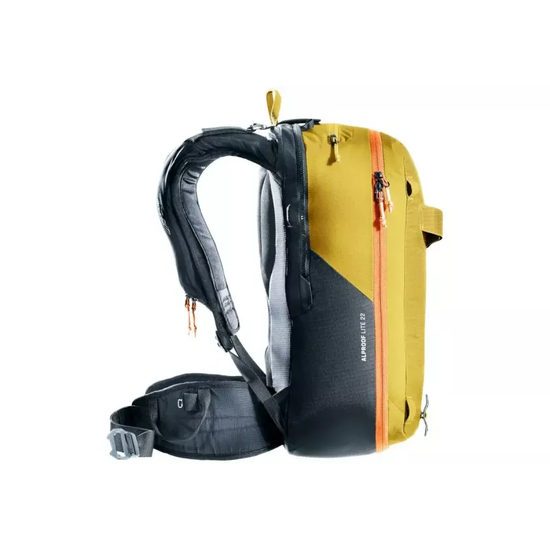 Avalanche rucksack DEUTER Alproof Lite 22 – 22 L, turmeric/black, lightweight, durable