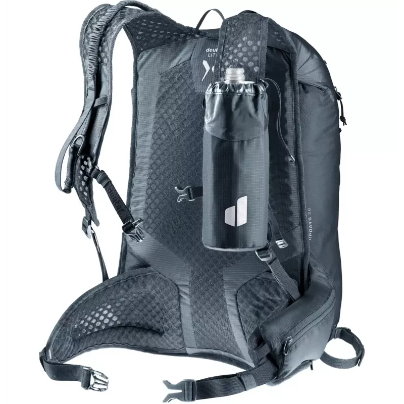 Sports backpack DEUTER Updays 26 — 26 L, Black, Polyamide, 51×31×23 cm, PFAS-free