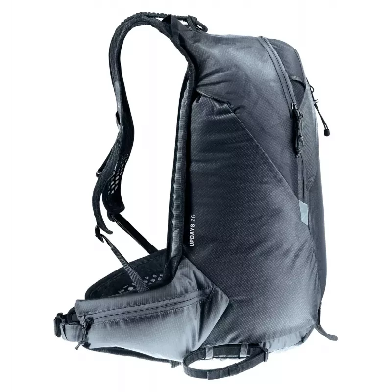 Sports backpack DEUTER Updays 26 — 26 L, Black, Polyamide, 51×31×23 cm, PFAS-free