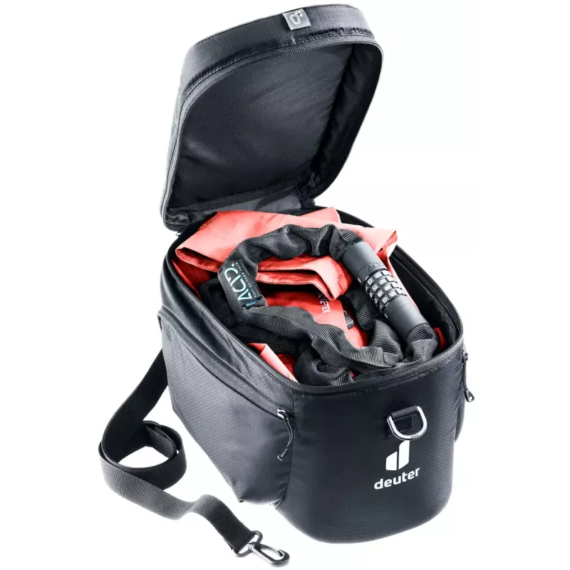 Bicycle Rack Bag DEUTER Rack Bag 10 — Rear mount, 10 L, Fabric, 180×310×220 mm, Black
