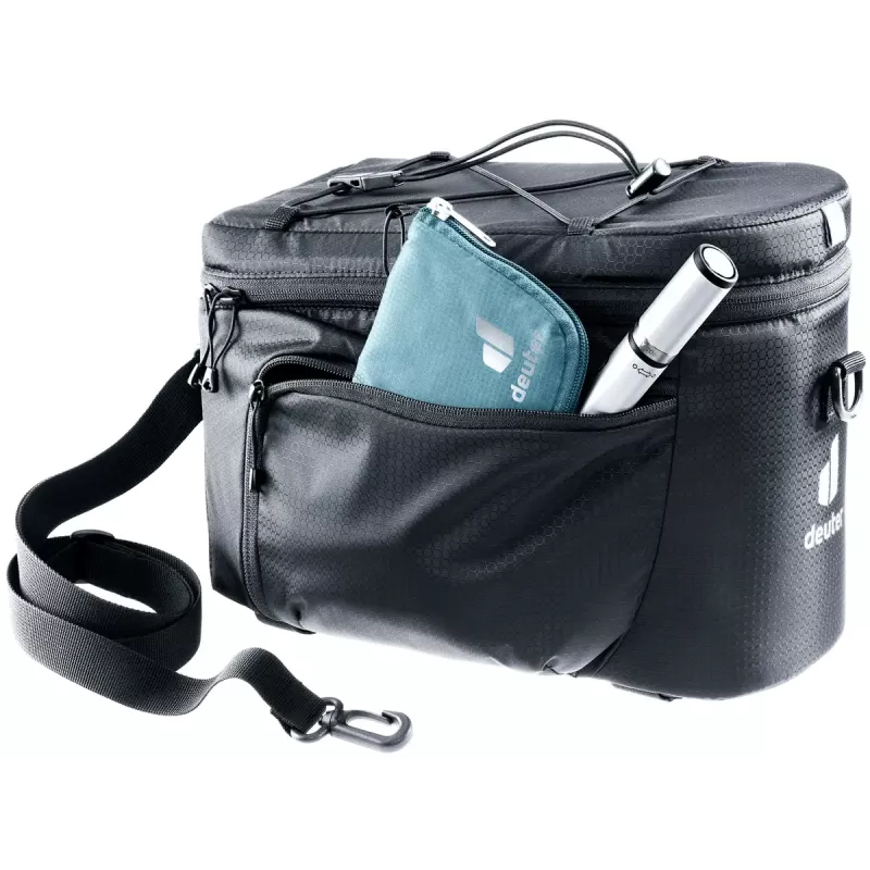 Bicycle Rack Bag DEUTER Rack Bag 10 — Rear mount, 10 L, Fabric, 180×310×220 mm, Black