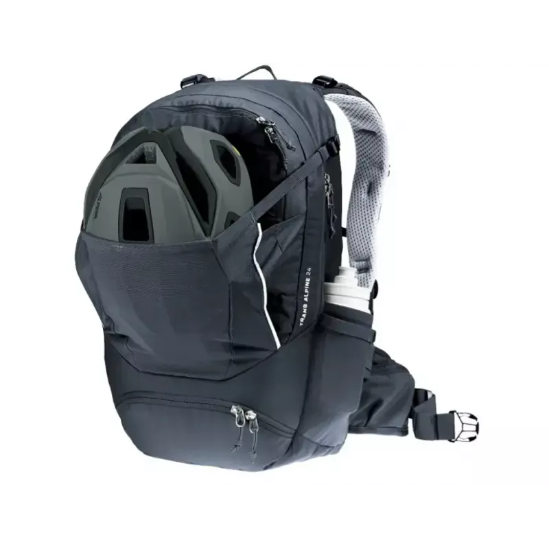 Backpack DEUTER Trans Alpine 24 — bicycle backpack, 24 L, black