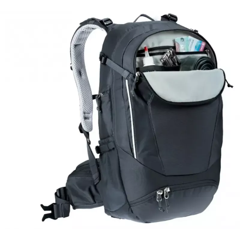 Backpack DEUTER Trans Alpine 24 — bicycle backpack, 24 L, black