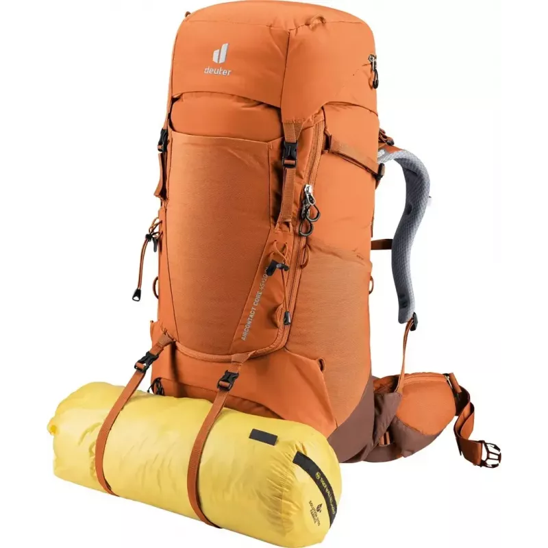 Trekking backpack DEUTER Aircontact Core 45+10 SL — chestnut-umbra, 45+10 L capacity