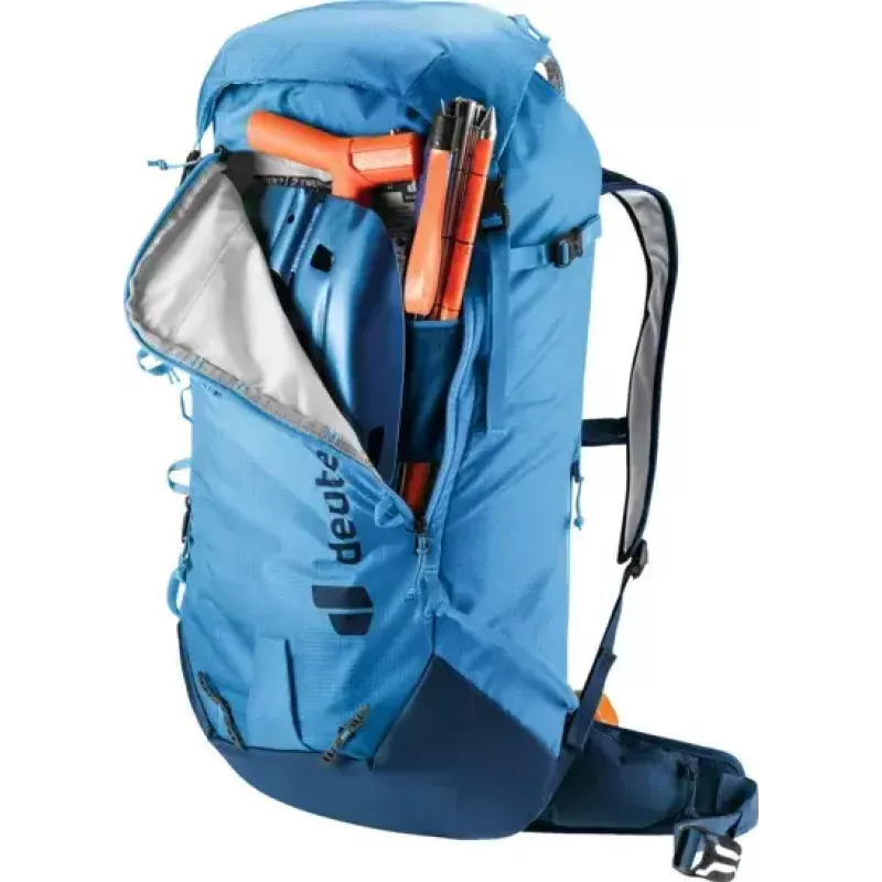 Backpack DEUTER Freescape Lite 26 L — frameless ski touring pack, 26 L, 1.18 kg, top loading, blue
